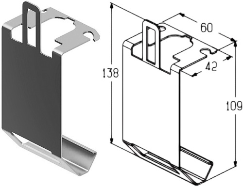 Кронштейн Alutech TB192S