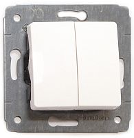 Выключатель без рамки Legrand Cariva 2-кл. белый Legrand — купить по цене от 583 ₽ | ПрофБезопасность