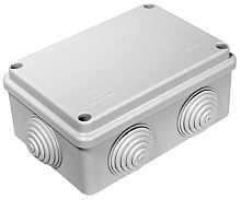 Коробка распределительная HF Промрукав 120х80х50мм (6 сальников) под винт IP55 серый (64шт) картинка