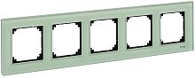 Рамка универсальная Schneider Electric Merten M-Elegance 5-м. стекло изумруд