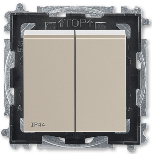Выключатель без рамки ABB EPJ Levit 2-кл. IP44 кофе макиато/белый ABB — купить по цене от 1&nbsp;068 ₽ | ПрофБезопасность
