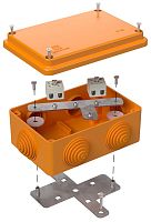 Коробка огнестойкая Промрукав 120x80x50мм под винт 4x1,5мм IP55 оранжевый картинка