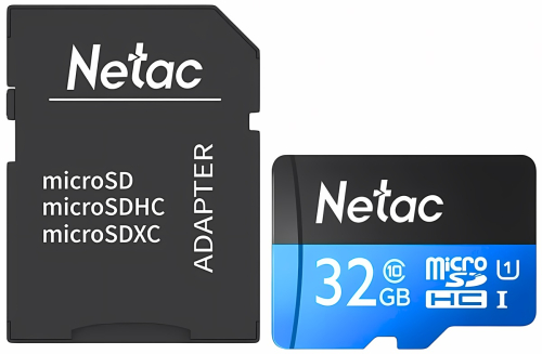 Карта памяти MicroSDXC Netac P500 32Gb + адаптер NT02P500STN-032G-R фото 2
