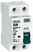 Выключатель дифференциального тока УЗО DeKraft УЗО-03 2п 32А 300мА 6,0кА тип AC 