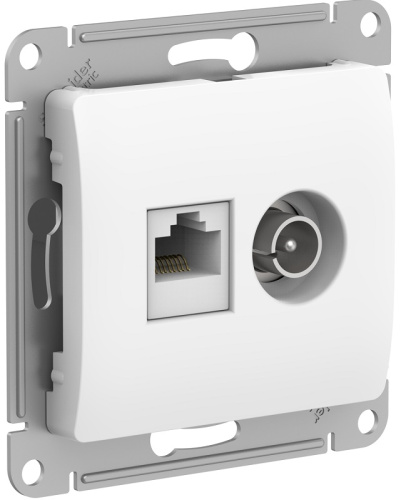 Розетка RJ45+TV Оконечная без рамки Systeme Electric Glossa 2-м. белый, Systeme Electric, купить, цена, доставка, безопасность Розетка RJ45+TV Оконечная без рамки Systeme Electric Glossa 2-м. белый Systeme Electric — купить по цене от 1 226 ₽ | ПрофБезопасность
