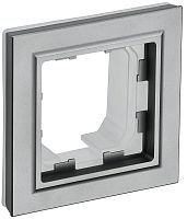 Рамка универсальная IEK Brite РУ-1-БрС-44 1-м. IP44 сталь