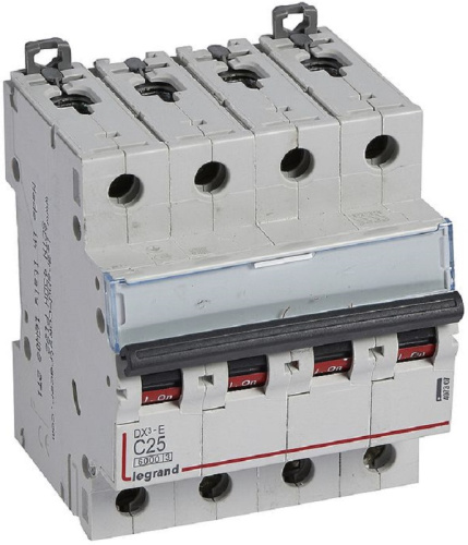 Выключатель автоматический Legrand DX3-E 6000 4п 25А C 10кА