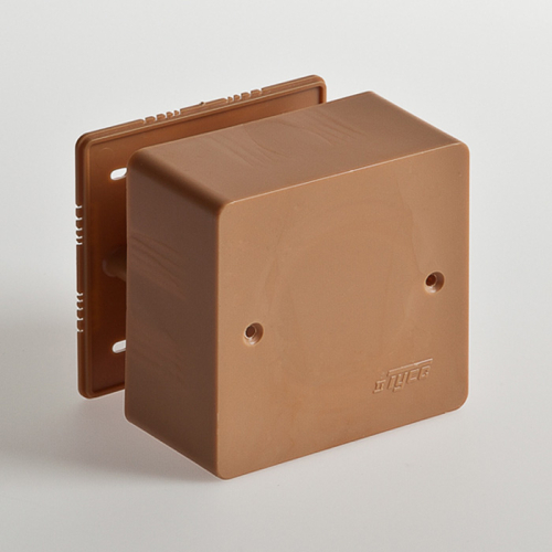Коробка универсальная для кабель-канала Рувинил 85x85x42 коричневый фото 2