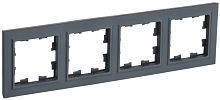 Рамка универсальная IEK Brite РУ-4-БрГ 4-м. графит