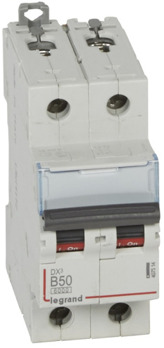 Выключатель автоматический Legrand DX3-E 6000 2п 50А B 10кА