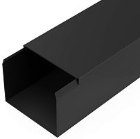 Кабель-канал Промрукав 80x60мм (2000мм) черный (уп. 8м.)
