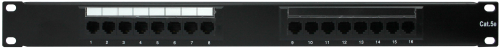 Патч-панель Netko 16 портов NUP5EU-54065 UTP, RJ45, 1U, Dual Type, L картинка фото 2