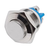 Выключатель-кнопка металл антивандальная Rexant 250V 3А (2с) (ON)-OFF Ø16.2 выпуклая  Rexant — купить по цене от 230 ₽ | ПрофБезопасность