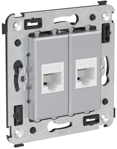 Розетка компьютерная без рамки DKC Avanti 2-м. RJ45+RJ45 5е закаленная сталь, DKC, купить, цена, доставка, безопасность Розетка компьютерная без рамки DKC Avanti 2-м. RJ45+RJ45 5е закаленная сталь DKC — купить по цене от 1 280 ₽ | ПрофБезопасность