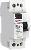 Выключатель дифференциального тока УЗО EKF Basic ВДТ-40 2п 40А 30мА 4,5,кА тип AC