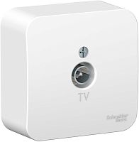 Розетка TV Коннектор накладная Systeme Electric Blanca 1-м. белый
