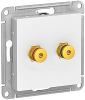 Розетка аудио без рамки Systeme Electric AtlasDesign 2-м. белый