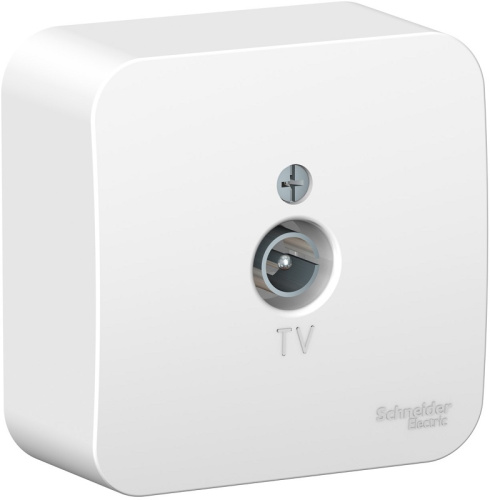Розетка TV Коннектор накладная Systeme Electric Blanca 1-м. белый