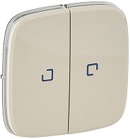 Лицевая панель Legrand Valena Allure для 2-кл. выключателя с подсветкой слоновая кость