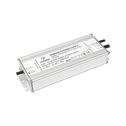 Блок питания для светодиодной ленты диммируемый Arlight 24В ARPV-UH24400-PFC-DALI-PH 16,А 400Вт IP67 Arlight — купить по цене от 30&nbsp;210 ₽ | ПрофБезопасность