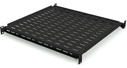Полка Netko для шкафа глубиной 800 (443х600), с ушками, черная, 150 кг