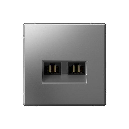 Розетка компьютерная без рамки Systeme Electric ArtGallery 2-м. RJ45 CAT 6А сталь, Systeme Electric, купить, цена, доставка, безопасность Розетка компьютерная без рамки Systeme Electric ArtGallery 2-м. RJ45 CAT 6А сталь Systeme Electric — купить по цене от 6 365 ₽ | ПрофБезопасность