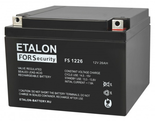 Аккумулятор ETALON FS 1226 ETALON — купить по цене от 4&nbsp;560 ₽ | ПрофБезопасность