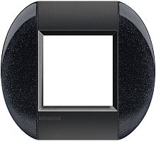 Рамка овальная Legrand BTicino LivingLight 2 мод антрацит