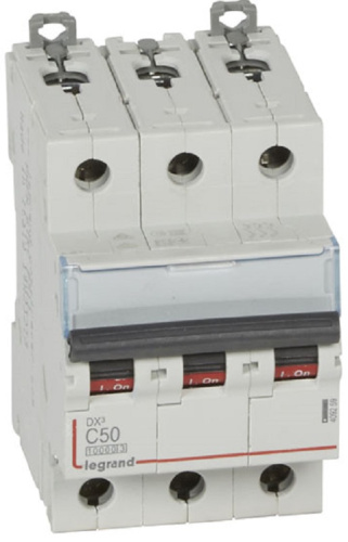 Выключатель автоматический Legrand DX3-E 10000 3п 50А C 16кА