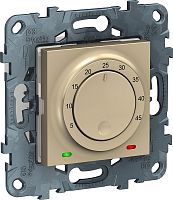 Терморегулятор механический с датчиком без рамки Schneider Electric Unica New 0С +50С бежевый