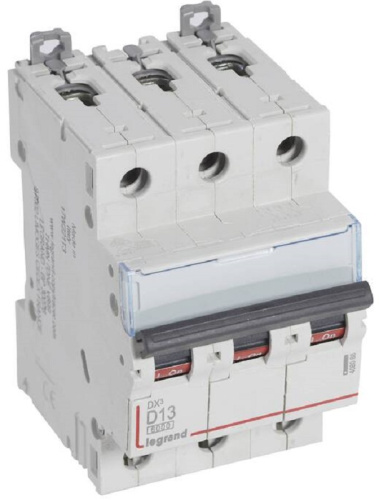 Выключатель автоматический Legrand DX3-E 6000 3п 13А D 10кА