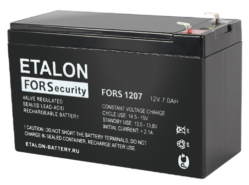 Аккумулятор ETALON FORS 1207 ETALON — купить по цене от 1&nbsp;390 ₽ | ПрофБезопасность