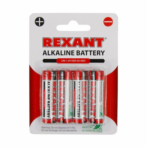 Элемент питания Rexant АА/LR6 (4шт)