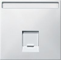 Лицевая панель Schneider Electric Merten Antique для 1-м. розетки RJ45 белый