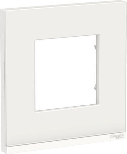 Рамка горизонтальная Schneider Electric Unica Studio Pure 1-м. стекло белое стекло/белый Schneider Electric — купить по цене от 3&nbsp;699 ₽ | ПрофБезопасность