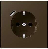 Розетка с заземлением +1хUSB тип C без рамки Jung LS990 metal 1-м. античная латунь Jung — купить по цене от 35&nbsp;770 ₽ | ПрофБезопасность