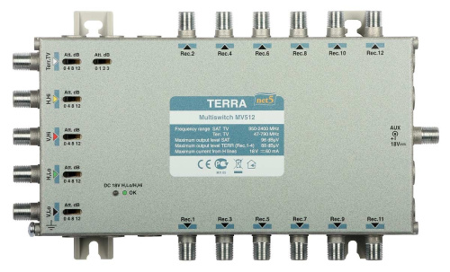 Мультисвитч Terra MV512 TERRA — купить по цене от 13&nbsp;500 ₽ | ПрофБезопасность