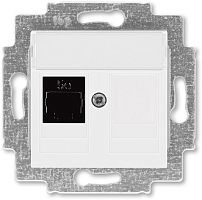 Розетка компьютерная без рамки ABB EPJ Levit 1-м. RJ45 5e белый ABB — купить по цене от 1&nbsp;380 ₽ | ПрофБезопасность