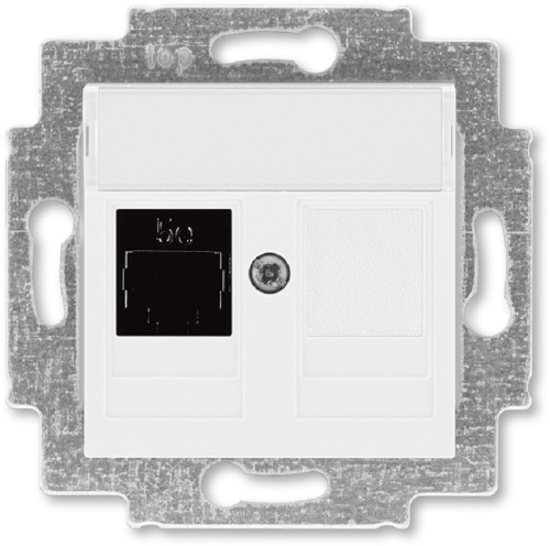 Розетка компьютерная без рамки ABB EPJ Levit 1-м. RJ45 5e белый ABB — купить по цене от 1&nbsp;380 ₽ | ПрофБезопасность