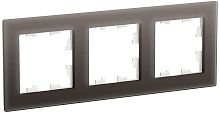 Рамка универсальная Systeme Electric AtlasDesign Nature 3-м. стекло мокко