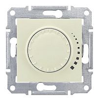 Светорегулятор поворотно нажимной без рамки Schneider Electric Sedna 60-500Вт бежевый Schneider Electric — купить по цене от 2&nbsp;428 ₽ | ПрофБезопасность