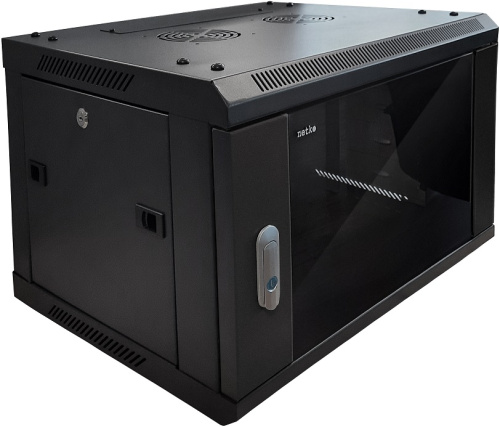 Шкаф настенный 19″ Netko WMA 15U (600х600х768) черный, разобранный Netko — купить по цене от 25&nbsp;500 ₽ | ПрофБезопасность
