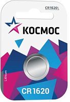 Элемент питания Космос CR1620 1хBL (батарейка)