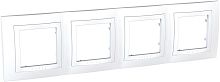 Рамка горизонтальная Schneider Electric Unica 4-м. белый