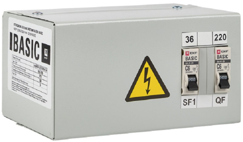 Ящик с понижающим трансформатором ЯТП EKF Basic 220/36В 0,25кВа IP30