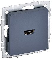 Розетка HDMI без рамки IEK Brite РHDMI-0-БрМ 1-м. маренго