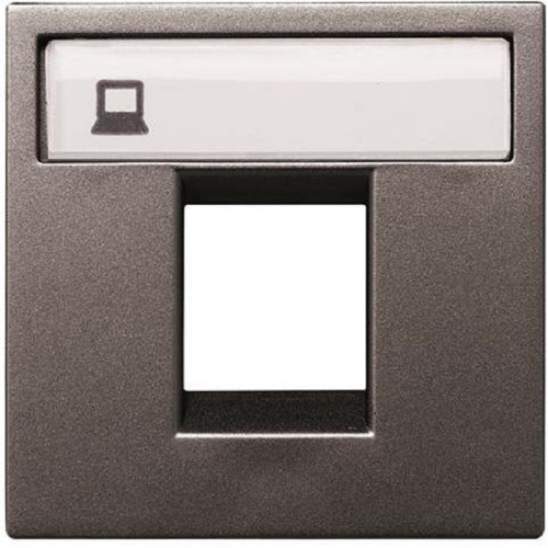 Лицевая панель ABB Niessen Zenit для 1-м. 2 мод. розетки RJ45/RJ11 N2218.1 AN антрацит ABB — купить по цене от 557 ₽ | ПрофБезопасность
