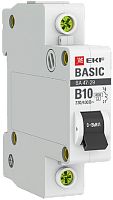 Выключатель автоматический EKF Basic ВА47-29 1п 10А B 4.5кА