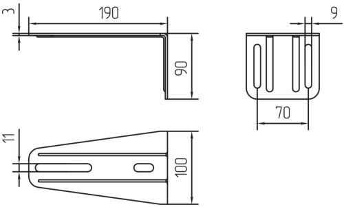 Кронштейн Alutech SGN.02.718 фото 2