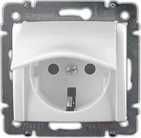 Розетка с заземлением без рамки Legrand Valena 1-м. крышка шторки белый Legrand — купить по цене от 690 ₽ | ПрофБезопасность